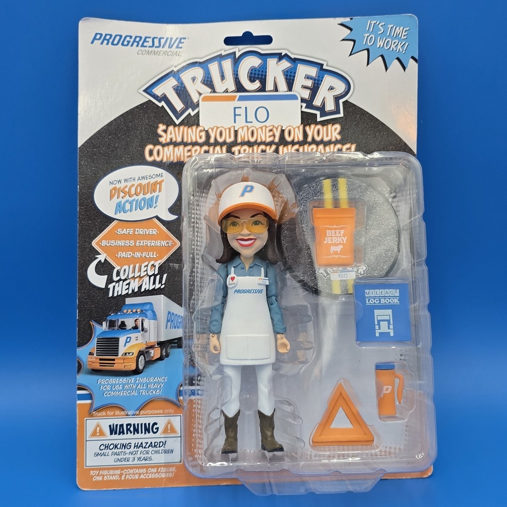 Progressive Insurance Trucker‎ Flo Action Figure 2015 Bigshot Toyworks New NIB